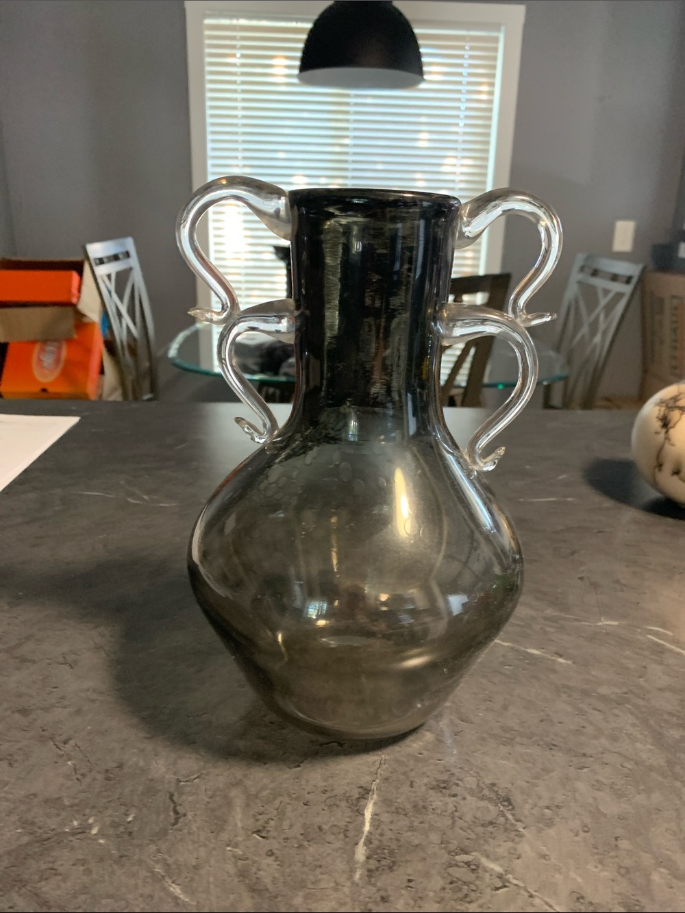 Vintage Bee Kingdom Art Glass Amphora Vase – Signed & Dated 2010  Studio Glass